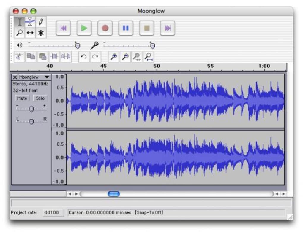 Audacity software, free download for mac
